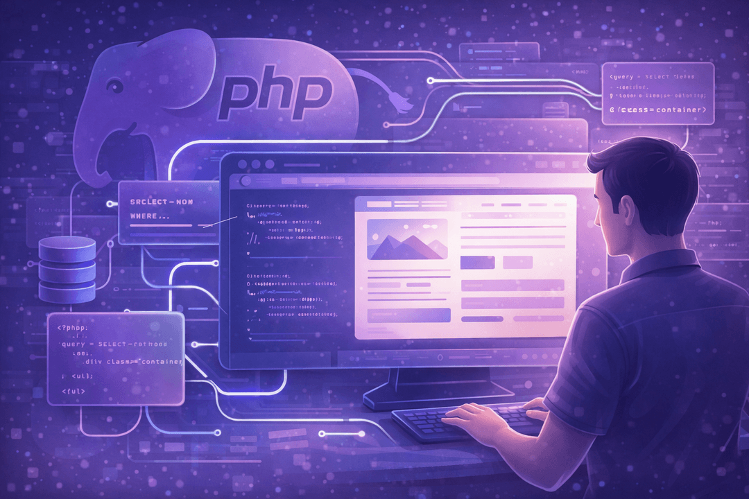 PHP Development illustration
